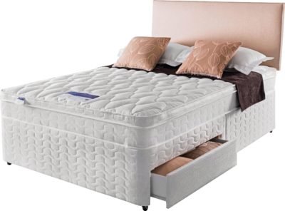 Silentnight - Auckland Luxury Small - Double - Divan Bed - 2 Drawer